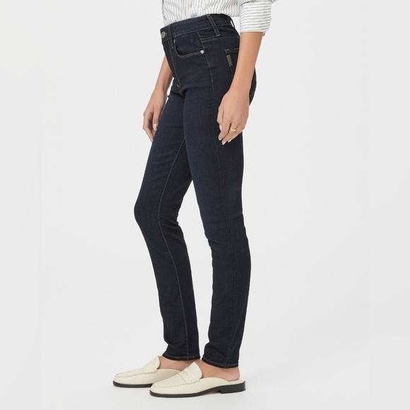 PAIGE Hoxton Ultra Skinny Jeans Womens Size 29 High-Rise High Waisted Dark Wash - Picture 3 of 10